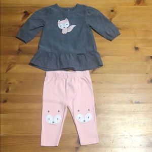 Baby girl fox outfit